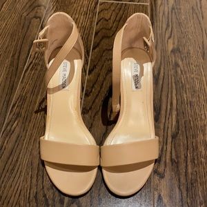 Steve Madden Nude Block Heeled Sandals